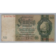 ALEMANIA 1933 BILLETE DE 50 REICHSMARK